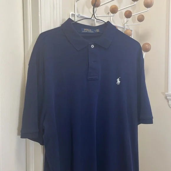 Ralph Lauren - Short Sleeve Polo - Navy - L - Picture 2 of 10